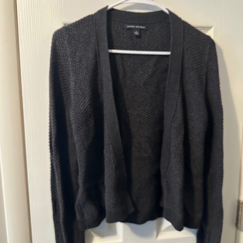 banana republic Small Dark Gray Open Cardigan